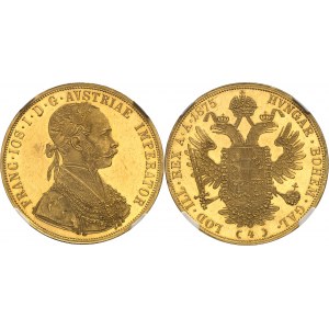 François-Joseph Ier (1848-1916). 4 ducats 1875, Vienne.