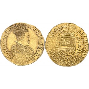 Brabant (duché de), Philippe IV (1621-1665). Double souverain d'or 1644, Anvers.