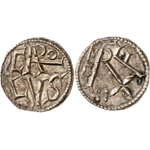 Charlemagne (768-814). Denier ND (781-794), Milan.