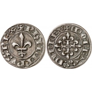 Philippe VI (1328-1350). Piéfort du double parisis, 2e type ND (1341).