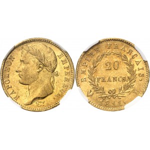 Premier Empire / Napoléon Ier (1804-1814). 20 francs Empire 1811, U, Turin.