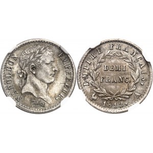 Premier Empire / Napoléon Ier (1804-1814). Demi-franc Empire 1812, A, Paris.