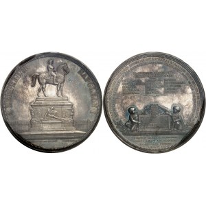 IIe République (1848-1852). Médaille, inauguration de la statue équestre de Napoléon Ier à Lyon 1852, Paris.