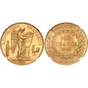 IIIe République (1870-1940). 100 francs Génie 1908, A, Paris.