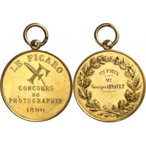 IIIe République (1870-1940). Médaille d’Or, concours de photographie du Figaro 1890, Paris.