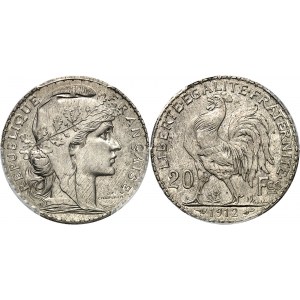 IIIe République (1870-1940). Épreuve de 20 francs Marianne 1912, Paris.