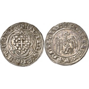 Valence et Die, Guillaume de Roussillon (1297-1331). Petit gros d‘argent hybride ND (1297-1331), Die.