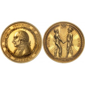 Georges III (1760-1820). Médaille d’or, John Jervis, Comte de Saint Vincent, réformateur de la Marine britannique 1800.