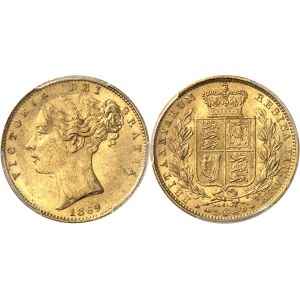 Victoria (1837-1901). Souverain, coin #61 1869, Londres.