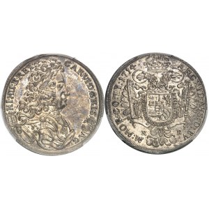 Charles VI (1711-1740). Demi-thaler 1714, KB, Kremnitz.