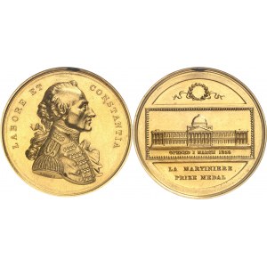 Victoria (1837-1901). Médaille d’Or, prix de l'école la Martinière de Calcutta (Général Martin), par Wyon ND (après 1836), Londres.