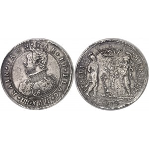 Parme, Ranuccio Ier Farnèse (1592-1622). Double ducaton (doppio ducatone) 1614, Parme.