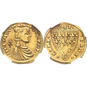 Sicile (royaume de), Charles d’Anjou (1266-1285). Réal d’or ND (1266-1278), Messine.