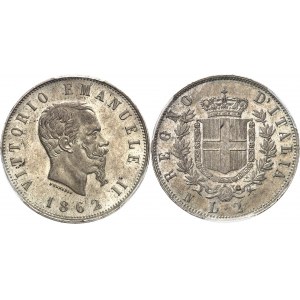 Victor-Emmanuel II (1861-1878). 2 lire 1862, N, Naples.