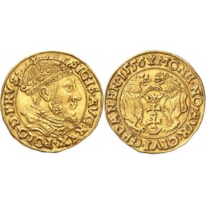 Sigismond II Auguste (1548-1572). Ducat 1556, Gdansk.