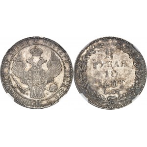 Nicolas Ier (1825-1855). 10 zloty (1,5 rouble) 1837, Saint-Pétersbourg.