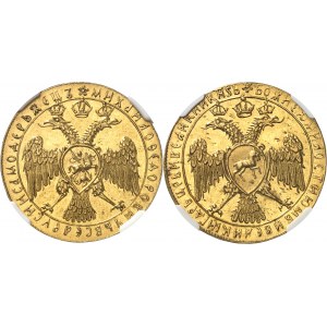 Michel Ier (1613-1645). 4 dengi Or (4 ducats) Novodel ND (1613-1645), Saint-Pétersbourg.