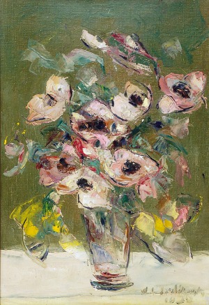 Włodzimierz TERLIKOWSKI (1873-1951), Kwiaty w wazonie, 1938