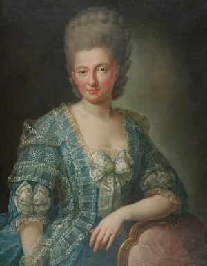 Anna Rosina LISIEWSKA MATTHIEU DE GASC (1713 , Portret hrabiny Elisabeth Juliane Friederike von Baertling, 1774
