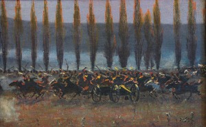 Jan STYKA (1858-1925), Szarża - fragment do Panoramy Siedmiogrodzkiej, 1897