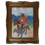 Fryderyk PAUTSCH (1877-1950), Hucuł na koniu