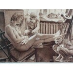 Wiesław GARBOLIŃSKI (1927-2014), W pracowni 1, 2004
