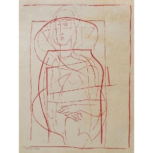 Hieronim SKURPSKI (1914-2006), Akt kubistyczny