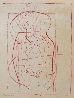 Hieronim SKURPSKI (1914-2006), Akt kubistyczny