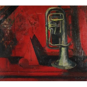 Slawomir KARPOWICZ (1952-2001), Still life with trumpet, 1997