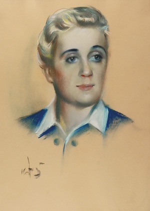 Józef KIDOŃ (1890-1968), Portret Wiery Frołow