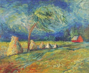 Benon LIBERSKI (1926-1983), Pejzaż z drzewem