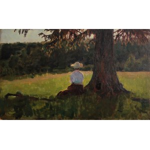 Aleksander Chirkow (1865-1913) Kobieta w cieniu drzewa
