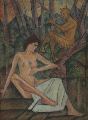 Jerzy Hulewicz (1886-1941) Odalistka i Faun