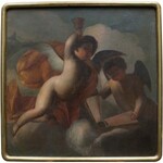 A.N. (II poł.XIX w.) Sceny alegoryczne z puttami-para obrazów
