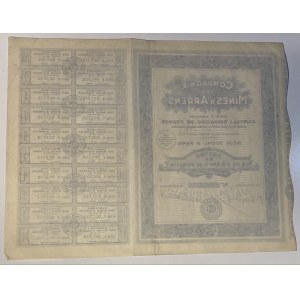 France Paris Arrens Mining Company Share 100 Francs 1932