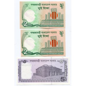 Bangladesh 2 - 2 - 5 Taka 2018 Specimen