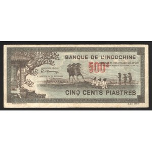 French Indochina 500 Piastres 1945 Rare