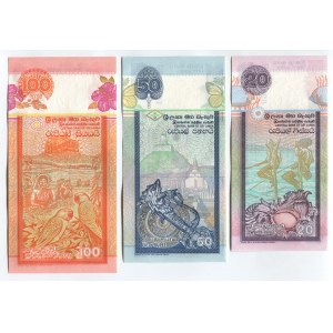 Sri Lanka 20, 50, 100 Rupees 2004