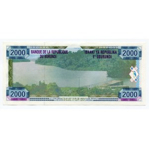 Burundi 2000 Francs 2001