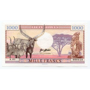 Congo 1000 Francs 2018 Specimen