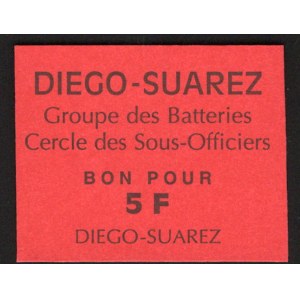 Madagascar Diego-Suarez 5 Francs 1950