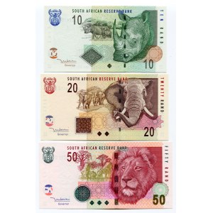 South Africa 10 - 20 - 50 - 100 - 200 Rand 1999 - 2005