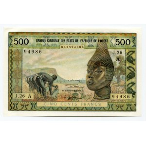 West African States 500 Francs 1959 -64 A