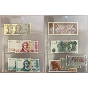 Europe Collection of 69 Banknotes