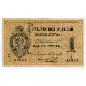 Russia 1 Rouble 1866 -80