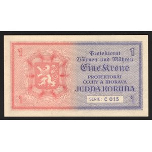 Bohemia & Moravia 1 Koruna 1940 Not Specimen