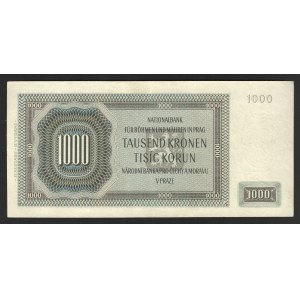 Bohemia & Moravia 1000 Korun 1942 Not Specimen