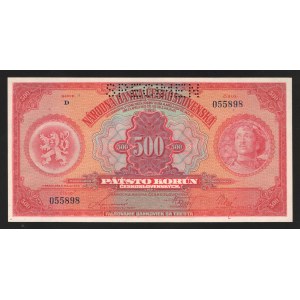 Czechoslovakia 500 Korun 1929