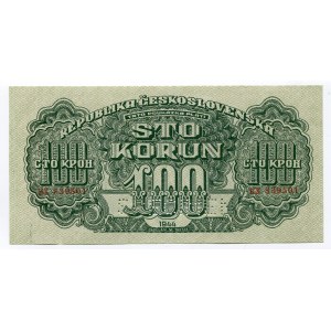 Czechoslovakia 100 Korun 1944 Specimen