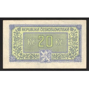 Czechoslovakia 20 Korun 1945 Not Specimen
